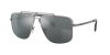 Versace Man Sunglass Ve2242 In Light Grey Mirror Black