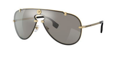 Versace Men's Sunglasses, Ve2243 0 In Light Grey Mirror Silver