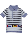 LAPIN HOUSE SHORT-SLEEVED FLAG STRIPE SHIRT