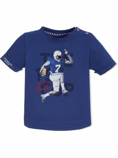 Lapin House Kids' American Football Print T-shirt In Blue
