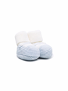 LITTLE BEAR TWO-TONE KNITTED SLIPPERS