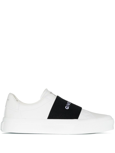 Givenchy City Court Logo Slip-on Trainers In Black