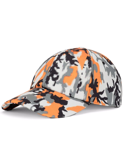Dolce & Gabbana Camouflage-print Baseball Cap In Camo_nero_aranc_grig