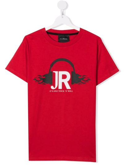John Richmond Junior Teen Logo-print Short-sleeved T-shirt In Red