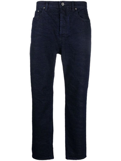 Missoni Zigzag-stitch Slim-fit Jeans In Blue
