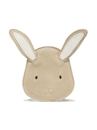 Donsje Kids' Britta Bunny Crossbody Bag In Neutrals