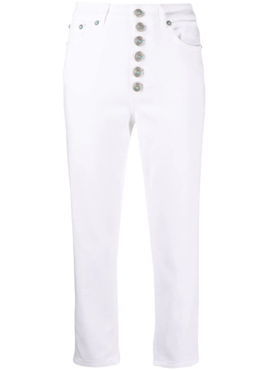 Dondup Koons Gioiello Jeans In White