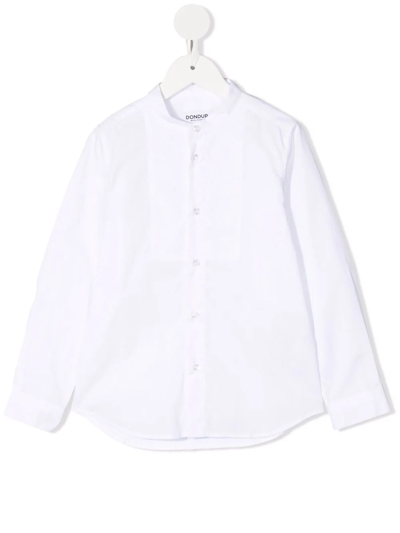 Dondup Kids' Button-down Fitted Shirt In White