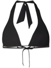 Dolce & Gabbana Black Classic Triangle Bikini Top In Black