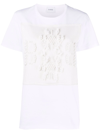 BARRIE EMBROIDERED PANELLED T-SHIRT