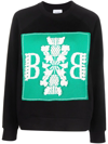 BARRIE EMBROIDERED PANELLED SWEATSHIRT