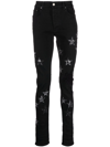 AMIRI STAR-PATCH SKINNY JEANS