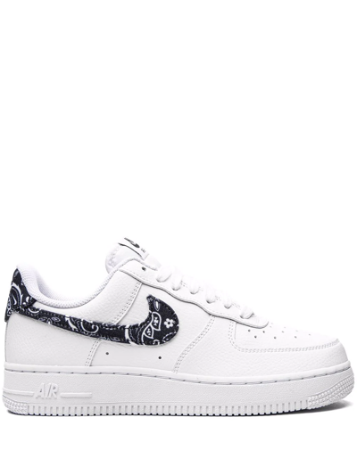 Nike Air Force 1 Low '07 "black Paisley" Sneakers In White