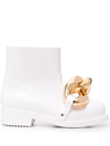 JW ANDERSON CHAIN-EMBELLISHED ANKLE BOOTS