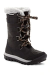 Bearpaw Desdemona Genuine Sheepskin Lined Lace-up Boot In Black Ii