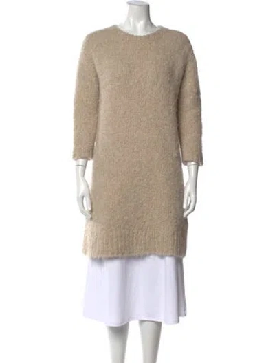 Pre-owned 45r Alpaca Crew Neck Sweater In Neutral