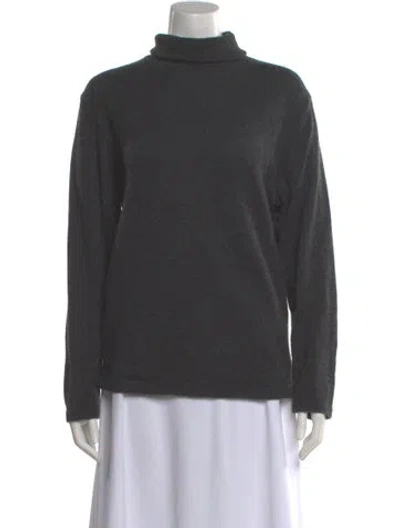 Pre-owned 45r Cashmere Turtleneck Sweater In Gray