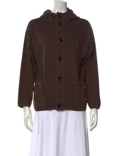 Pre-owned 45r Crew Neck Long Sleeve Hoodie In Brown