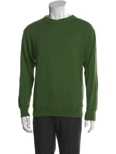 Pre-owned 45r Crew Neck Long Sleeve Pullover In Green