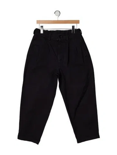Pre-owned 45r High-rise Straight Leg Jeans In Black