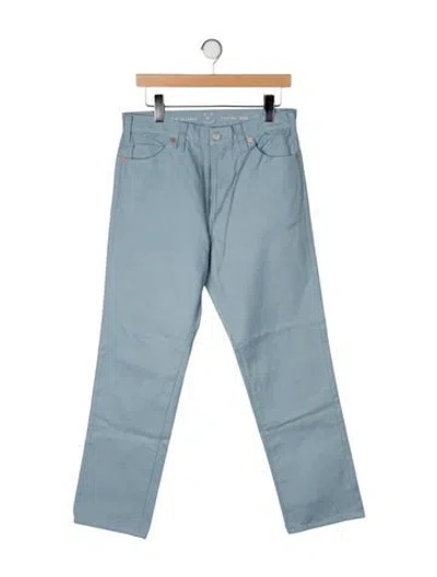 Pre-owned 45r High-rise Straight Leg Jeans In Blue