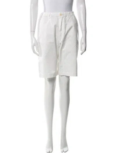 Pre-owned 45r Knee-length Shorts In White