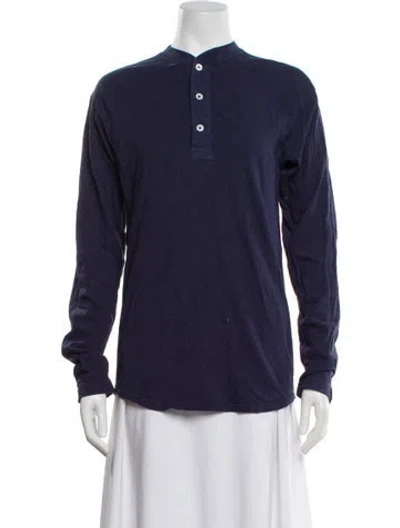 Pre-owned 45r Long Sleeve Top In Blue