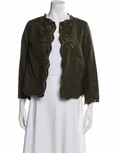 Pre-owned 45r Patterned Jacket In Green