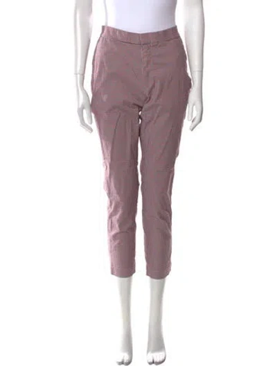 Pre-owned 45r Plaid Print Straight Leg Pants In Multi