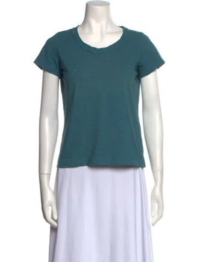 Pre-owned 45r Scoop Neck Short Sleeve T-shirt In Gray