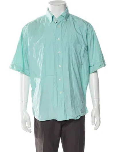 Pre-owned 45r Short Sleeve Shirt In Green