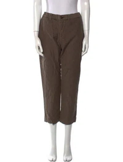 Pre-owned 45r Straight Leg Pants In Brown