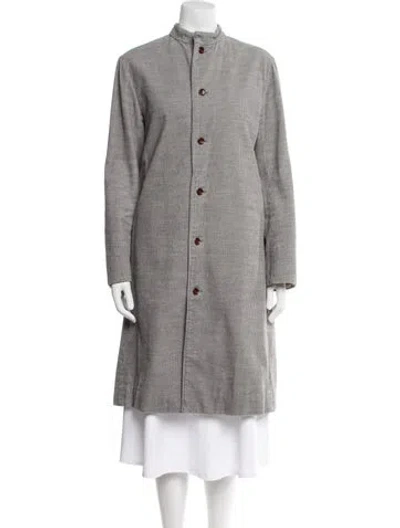Pre-owned 45r Striped Coat In Gray