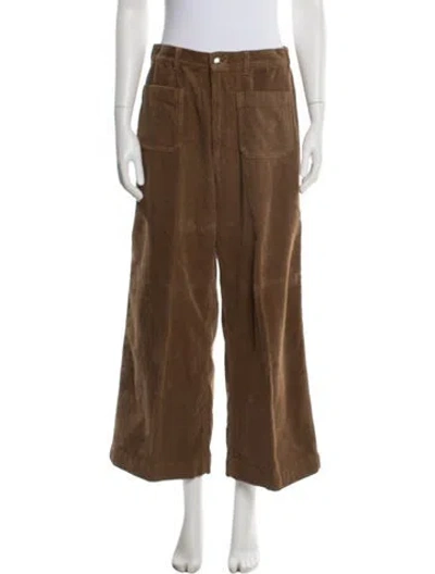 Pre-owned 45r Wide Leg Pants In Brown