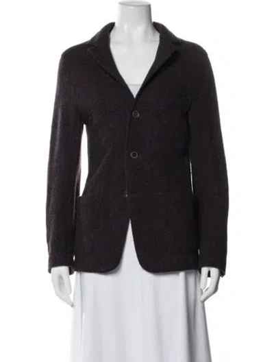 Pre-owned 45r Wool Tweed Pattern Blazer In Blue
