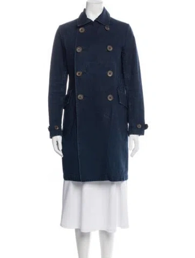 Pre-owned 45rpm Coat In Blue