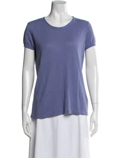 Pre-owned 45rpm Crew Neck Short Sleeve T-shirt In Blue