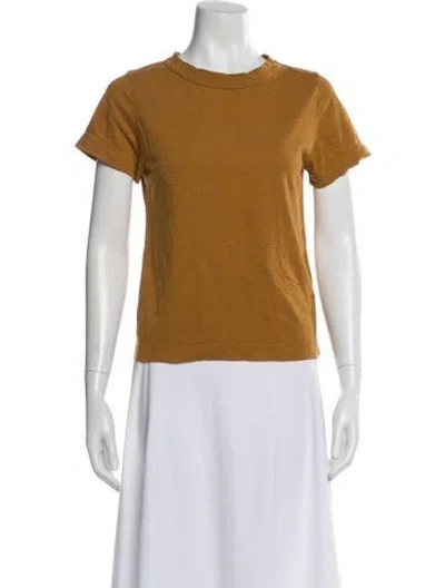 Pre-owned 45rpm Crew Neck Short Sleeve T-shirt In Brown