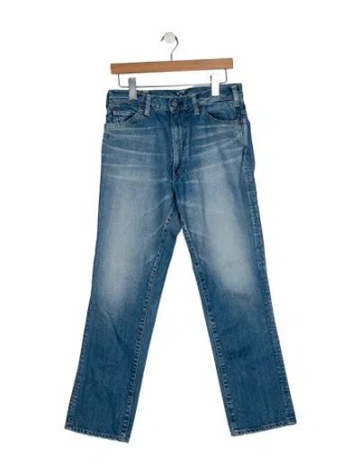 Pre-owned 45rpm High-rise Straight Leg Jeans In Blue