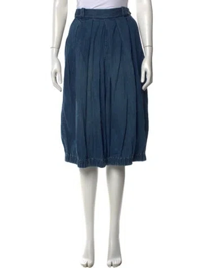 Pre-owned 45rpm High-rise Wide Leg Jeans In Blue