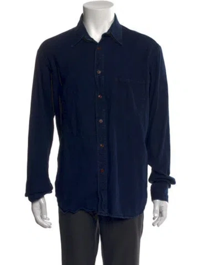 Pre-owned 45rpm Long Sleeve Shirt In Blue