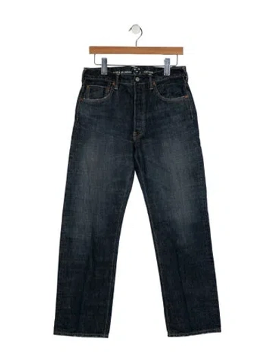 Pre-owned 45rpm Mid-rise Straight Leg Jeans In Blue