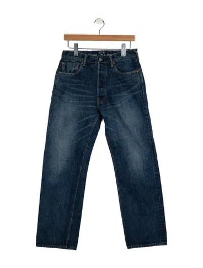 Pre-owned 45rpm Mid-rise Wide Leg Jeans In Blue