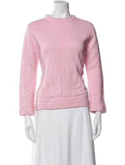 Pre-owned 45rpm Mock Neck Long Sleeve Sweatshirt In Pink