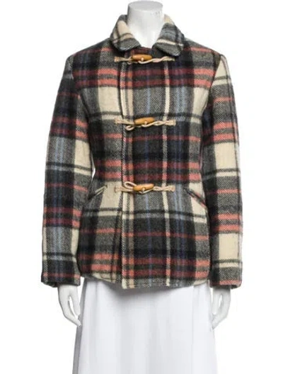 Pre-owned 45rpm Plaid Print Jacket In Multi