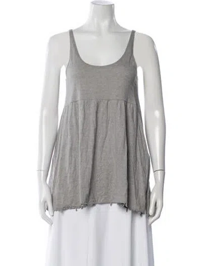 Pre-owned 45rpm Scoop Neck Sleeveless Tunic In Grey