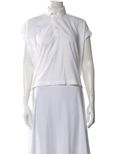 Pre-owned 45rpm Short Sleeve Polo In White