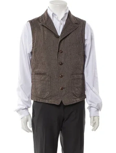 Pre-owned 45rpm Vest In Brown