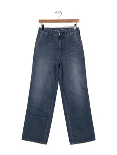 Pre-owned 45rpm Wide Leg Pants In Blue