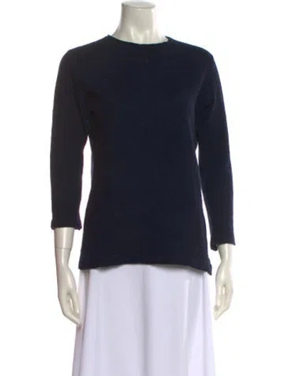 Pre-owned 45rpm Wool Crew Neck Sweater In Blue